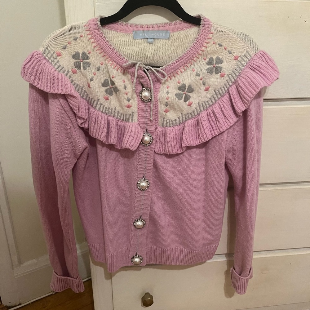 Hill House Home Desk Sweater, Pink, S